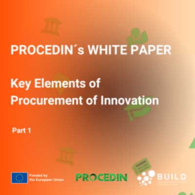 PROCEDIN´s WHITE PAPER: Key Elements of Procurement of Innovation, Part 1