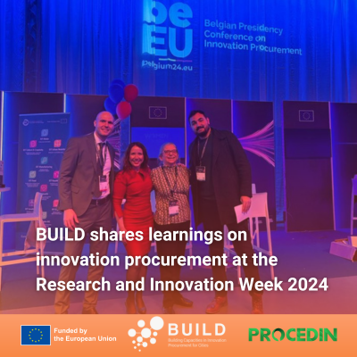 BUILD shares learnings on innovation procurement at the Research and Innovation Week 2024